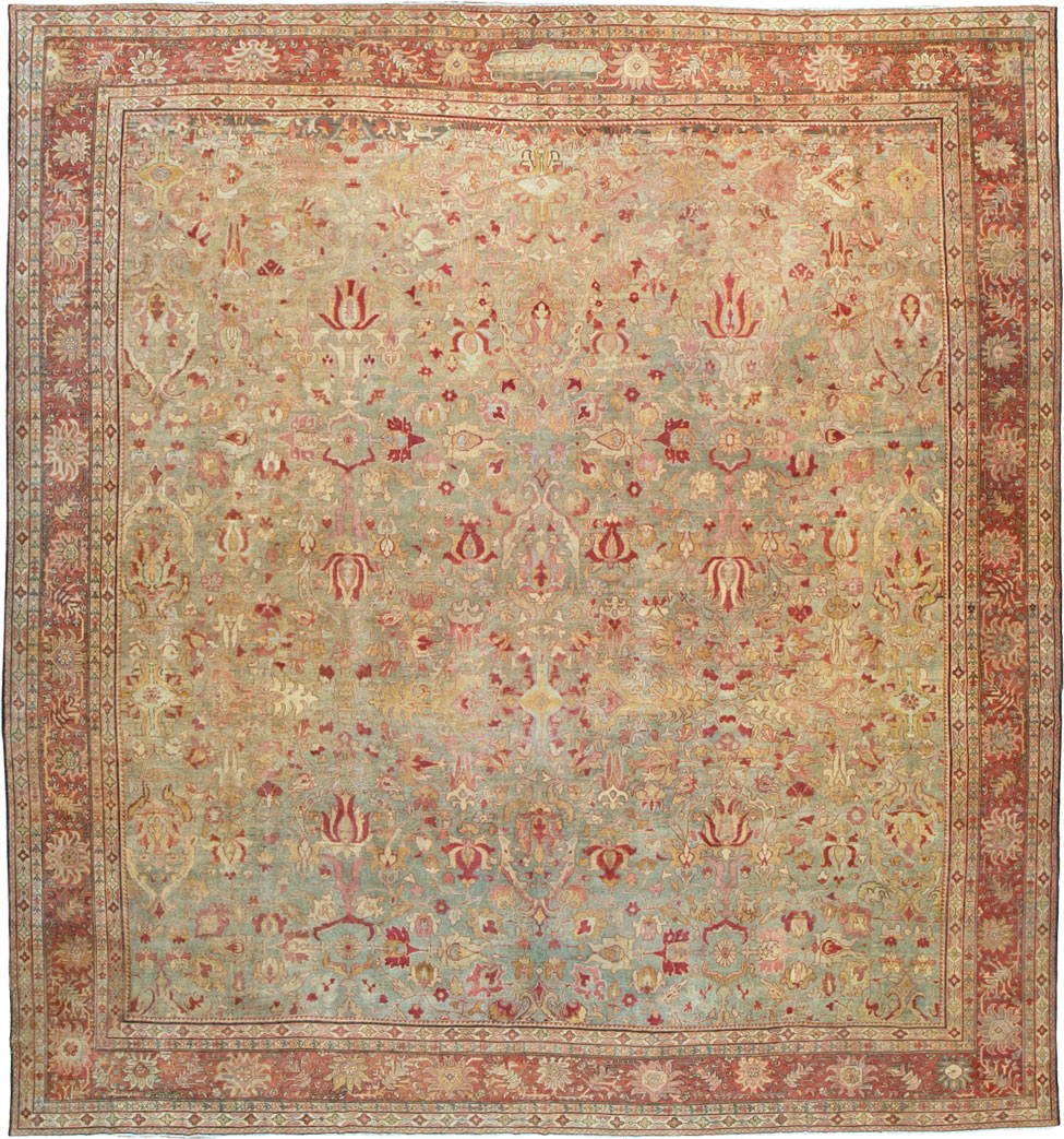 Antique Persian Mahal Carpet, No.24366 - Galerie Shabab