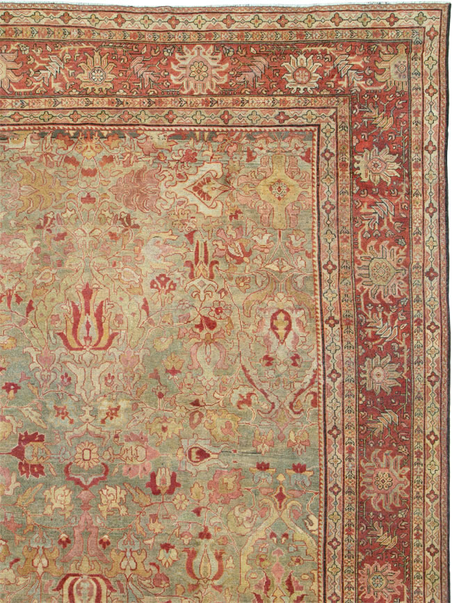 Antique Persian Mahal Carpet, No.24366 - Galerie Shabab