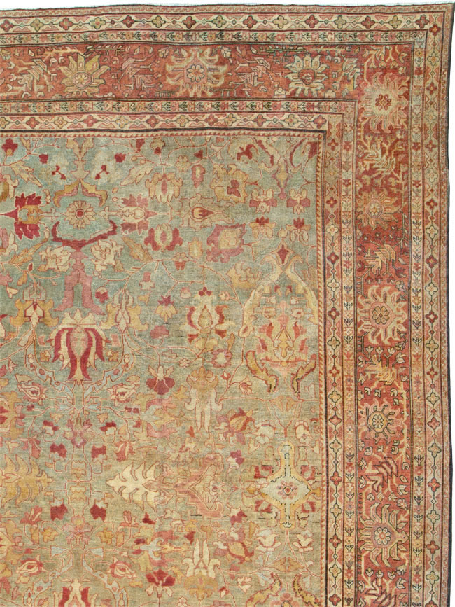 Antique Persian Mahal Carpet, No.24366 - Galerie Shabab