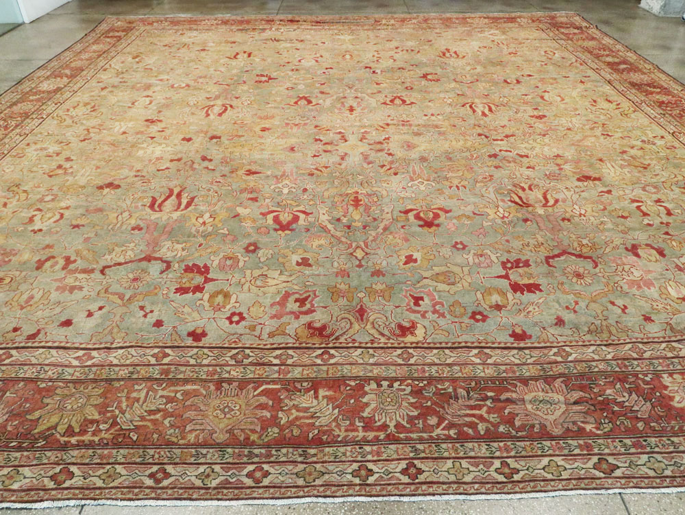 Antique Persian Mahal Carpet, No.24366 - Galerie Shabab