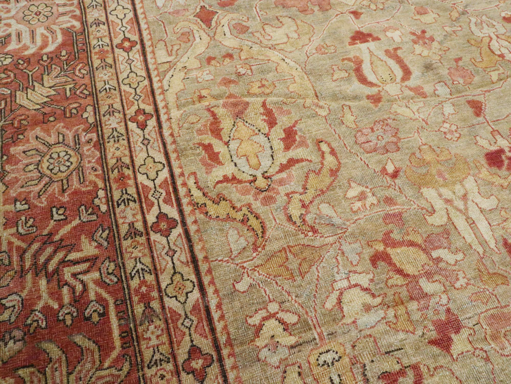 Antique Persian Mahal Carpet, No.24366 - Galerie Shabab
