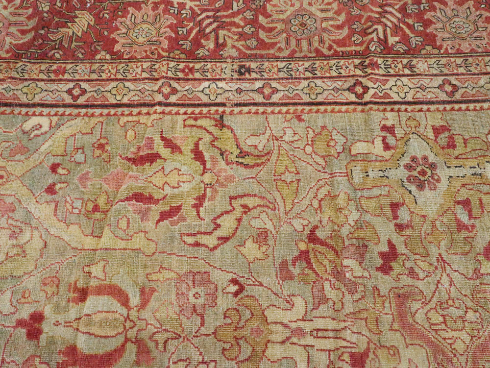 Antique Persian Mahal Carpet, No.24366 - Galerie Shabab