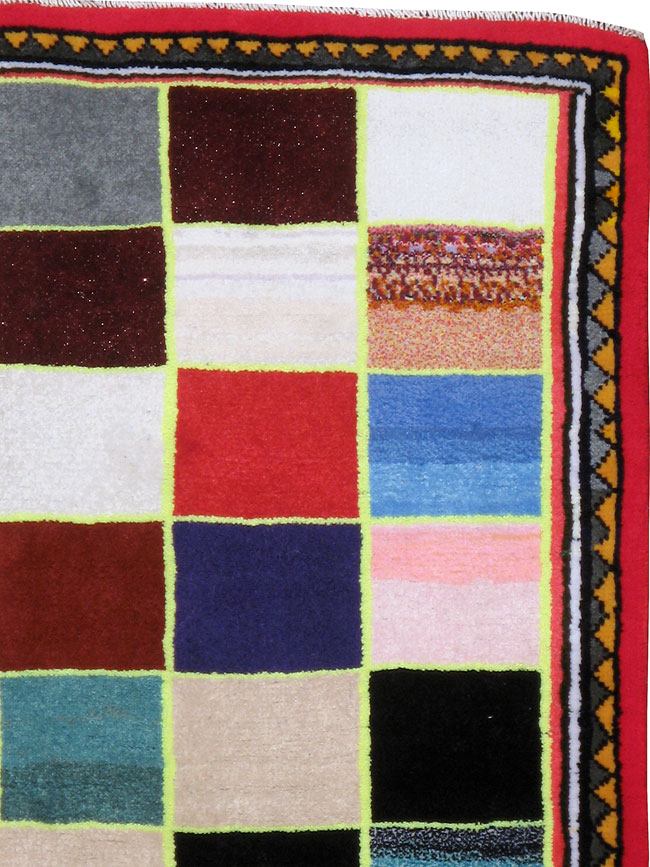 Vintage Persian Gabbeh Rug, No.24378 - Galerie Shabab