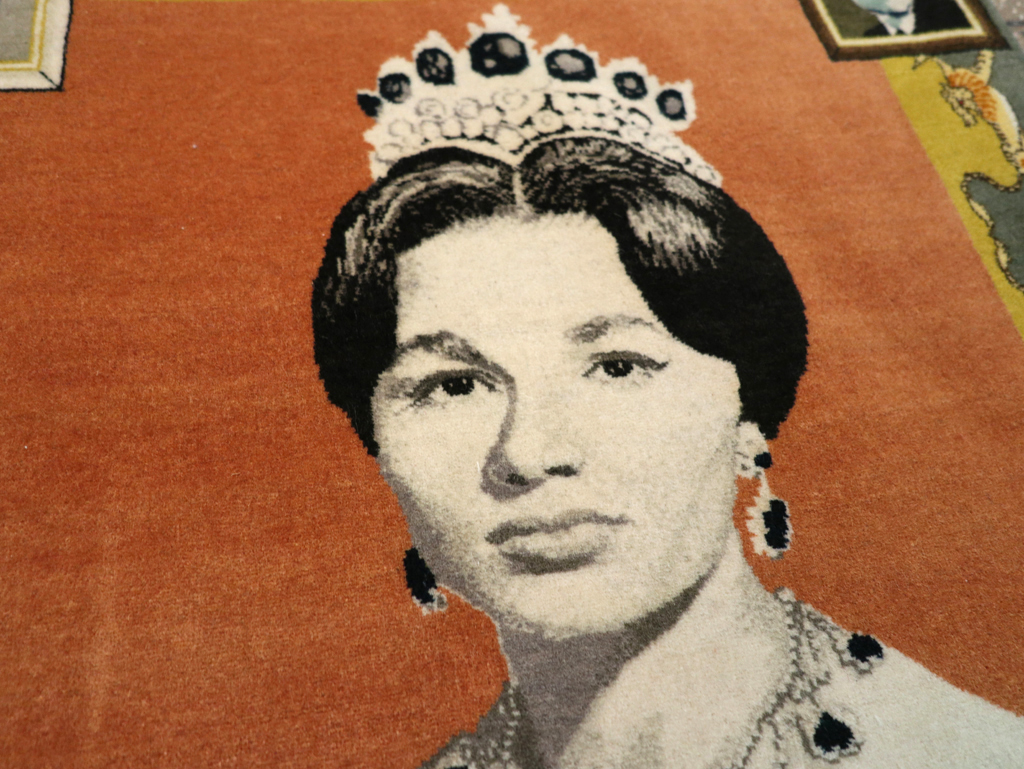 Vintage Persian Tabriz Pictorial Rug, No.24385 - Galerie Shabab