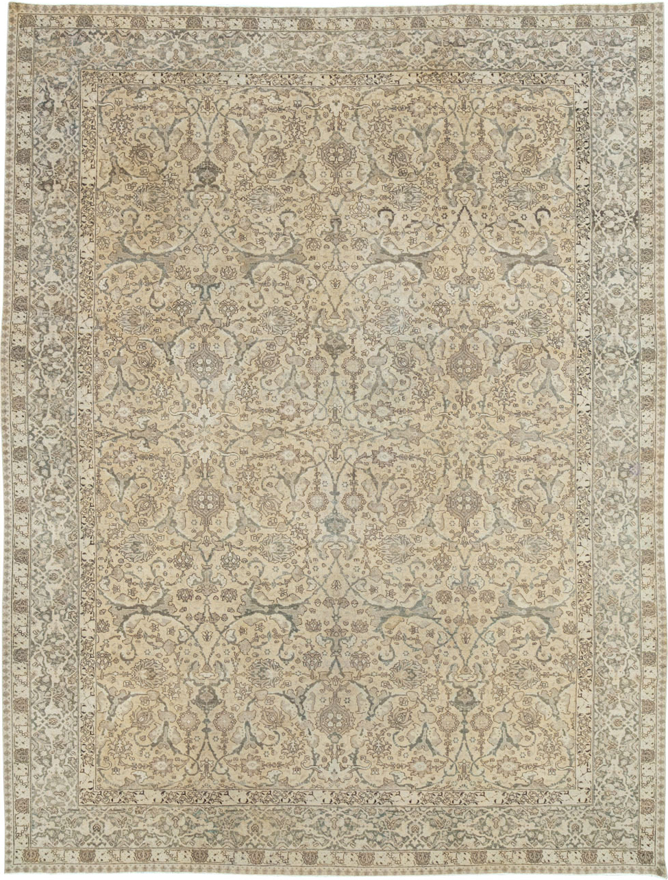 Antique Persian Tabriz Carpet, No.24389 - Galerie Shabab