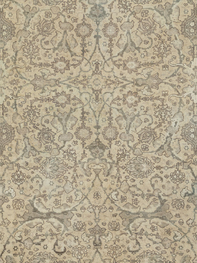 Antique Persian Tabriz Carpet, No.24389 - Galerie Shabab