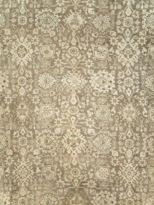 Vintage Persian Tabriz Room Size Carpet, No.24390 - Galerie Shabab