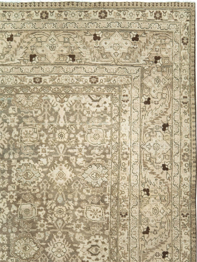 Vintage Persian Tabriz Room Size Carpet, No.24390 - Galerie Shabab