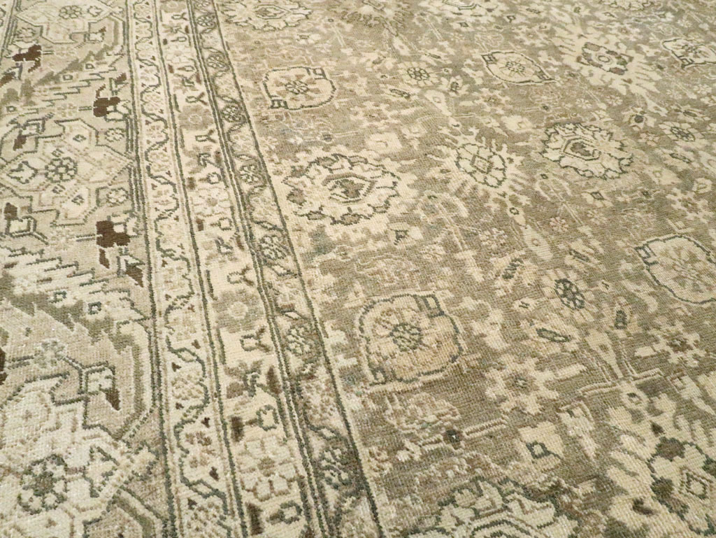 Vintage Persian Tabriz Room Size Carpet, No.24390 - Galerie Shabab
