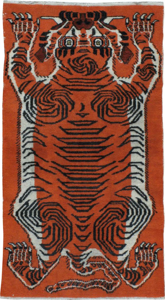 Antique Tibetan Pictorial Rug, No.24394 - Galerie Shabab