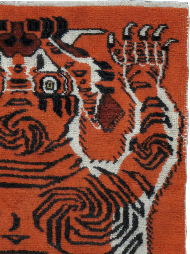 Antique Tibetan Pictorial Rug, No.24394 - Galerie Shabab