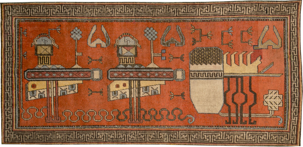 Antique Khotan Rug, No.24395 - Galerie Shabab