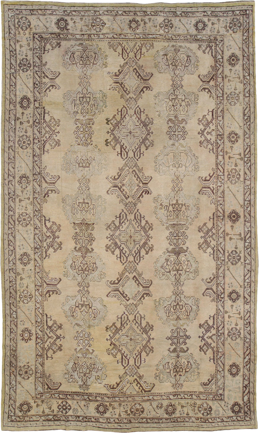 Antique Turkish Oushak Rug, No.24396 - Galerie Shabab