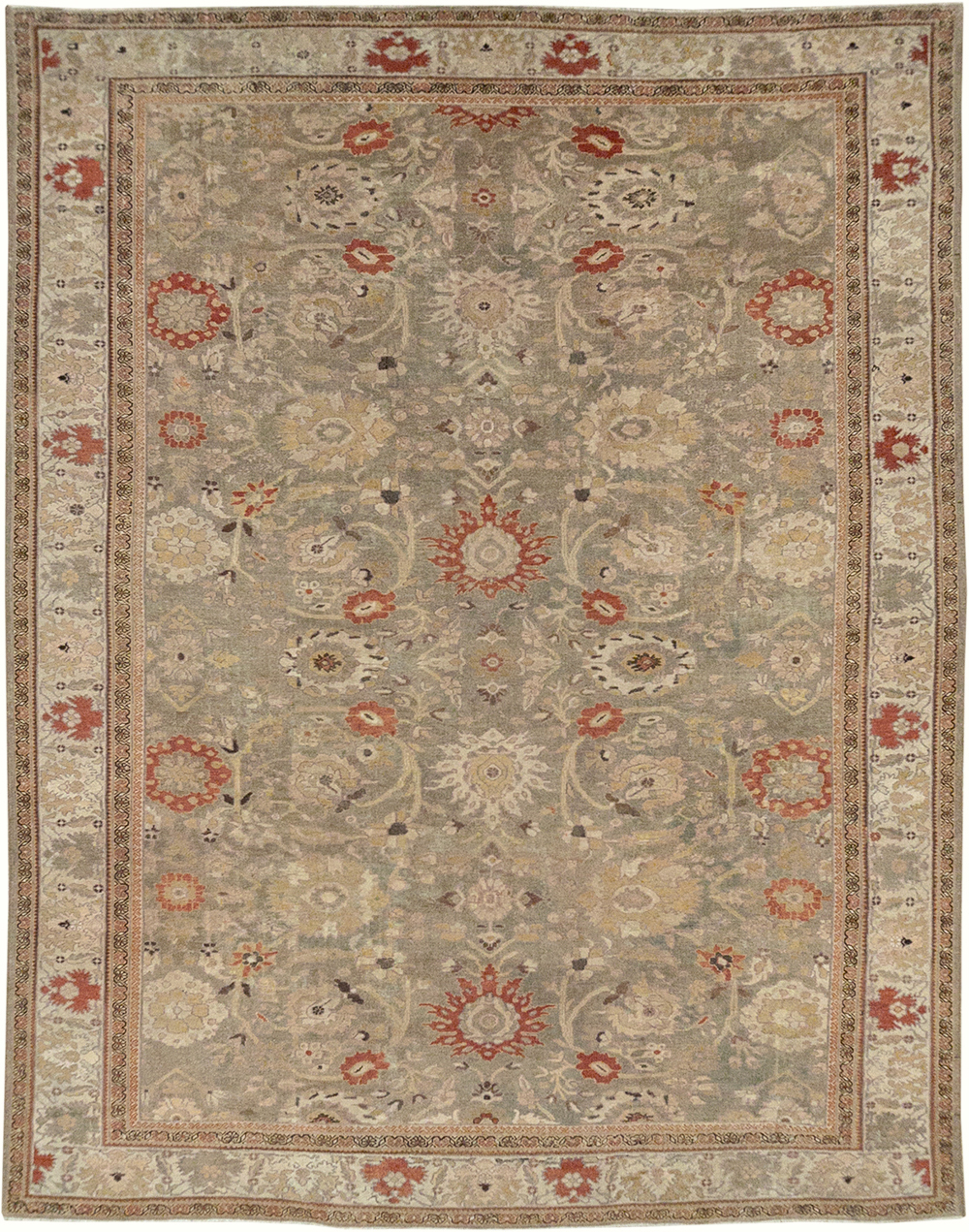 Antique Persian Sultanabad Large Room Size Carpet, No.24399 - Galerie Shabab