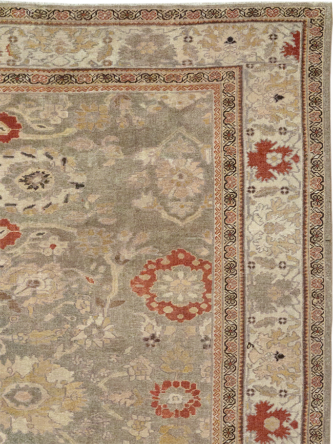 Antique Persian Sultanabad Large Room Size Carpet, No.24399 - Galerie Shabab