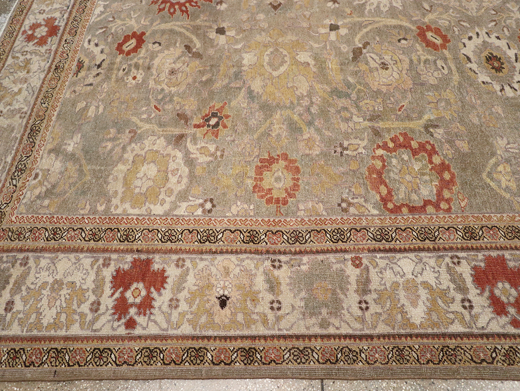 Antique Persian Sultanabad Large Room Size Carpet, No.24399 - Galerie Shabab