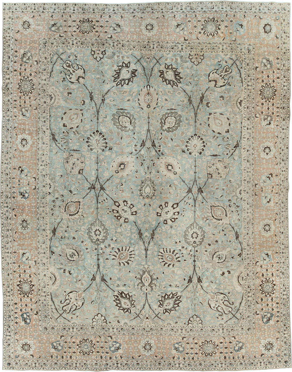 Antique Persian Tabriz Carpet, No.24400 - Galerie Shabab