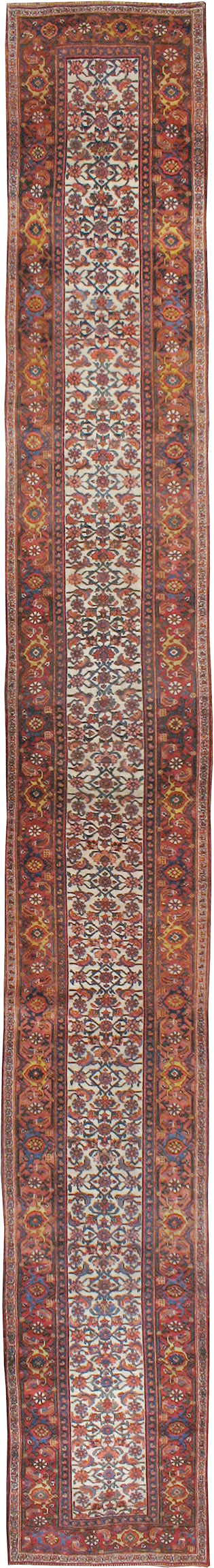 Antique Persian Bidjar Long Runner, No.24402 - Galerie Shabab