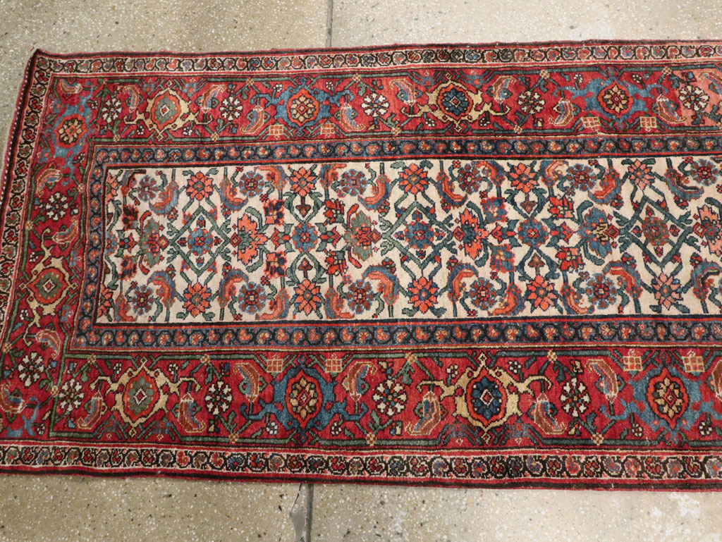 Antique Persian Bidjar Long Runner, No.24402 - Galerie Shabab