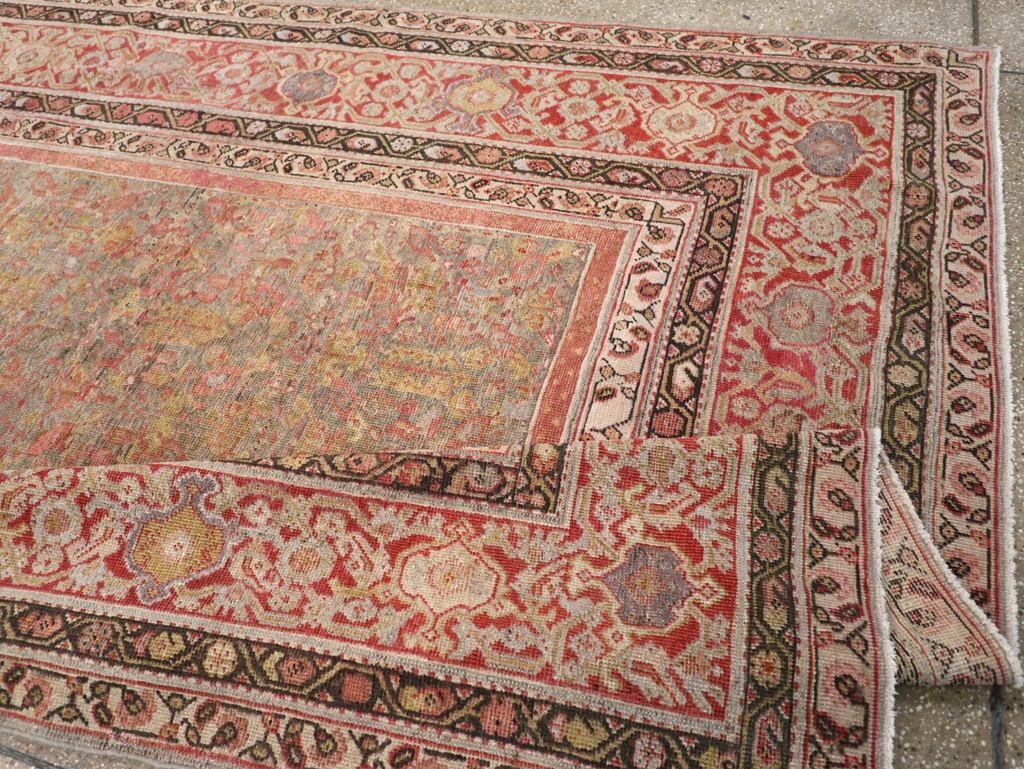 Antique Persian Mahal Gallery Carpet, No.24410 - Galerie Shabab