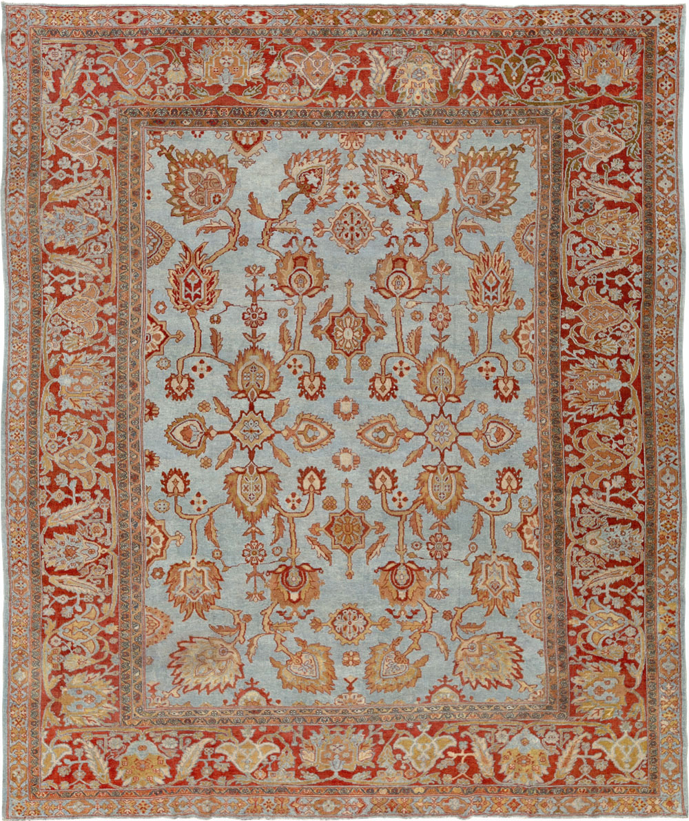 Antique Persian Bibikabad Room Size Carpet, No.24411 - Galerie Shabab