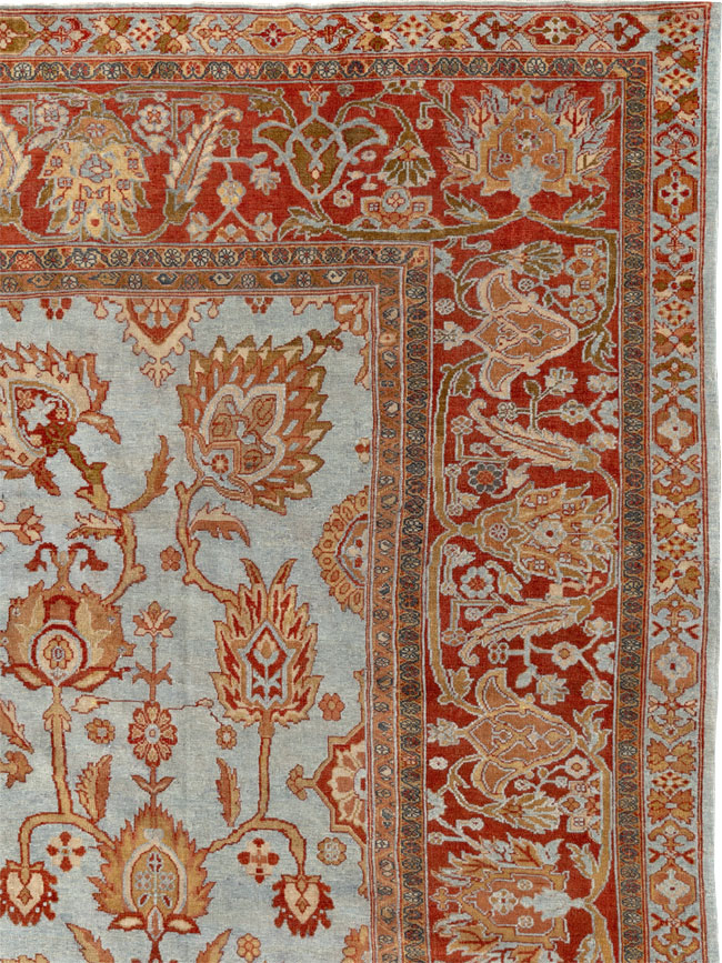 Antique Persian Bibikabad Room Size Carpet, No.24411 - Galerie Shabab
