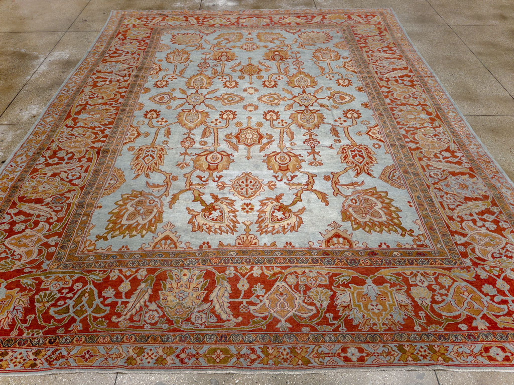Antique Persian Bibikabad Room Size Carpet, No.24411 - Galerie Shabab