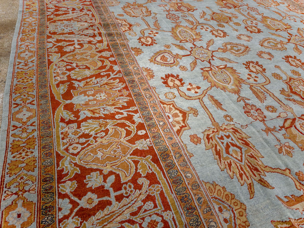 Antique Persian Bibikabad Room Size Carpet, No.24411 - Galerie Shabab