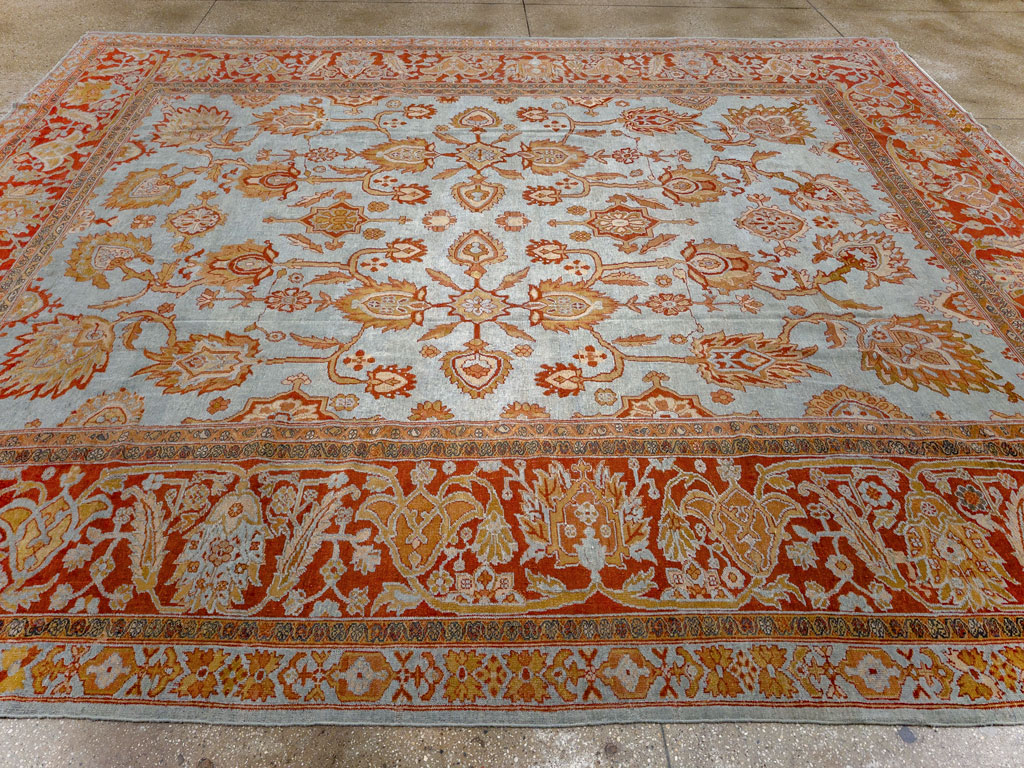Antique Persian Bibikabad Room Size Carpet, No.24411 - Galerie Shabab
