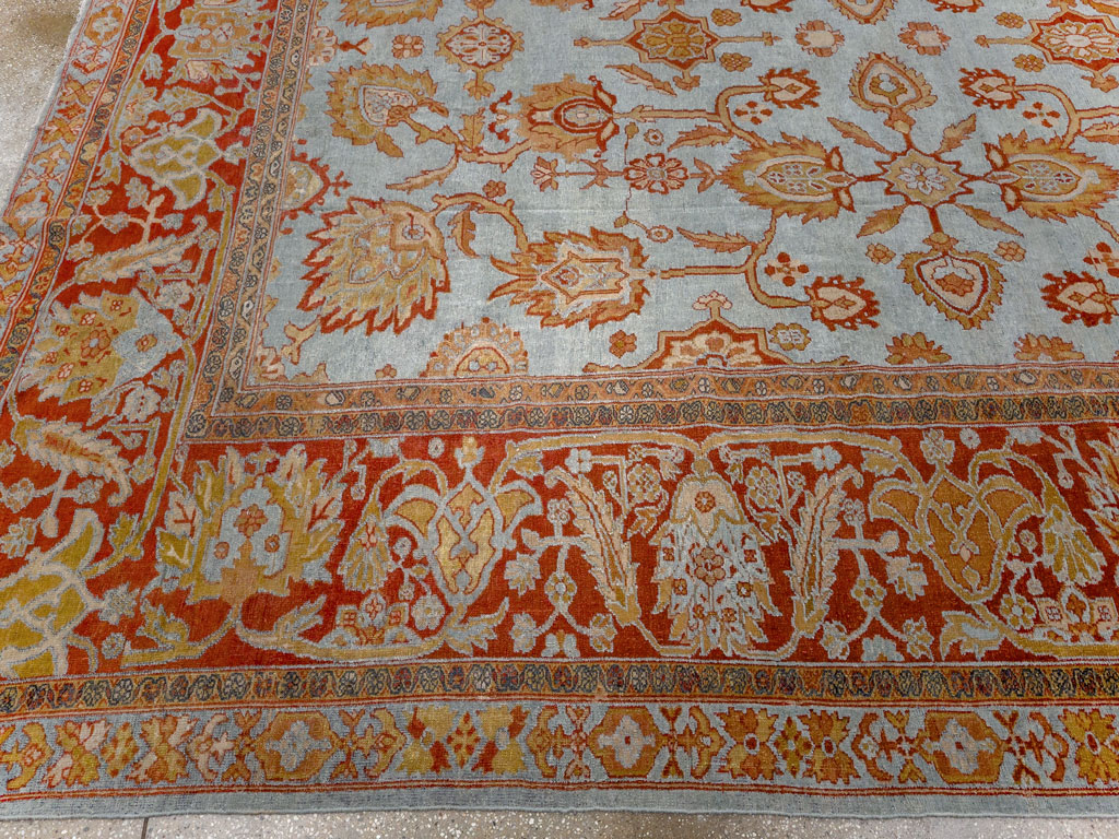 Antique Persian Bibikabad Room Size Carpet, No.24411 - Galerie Shabab