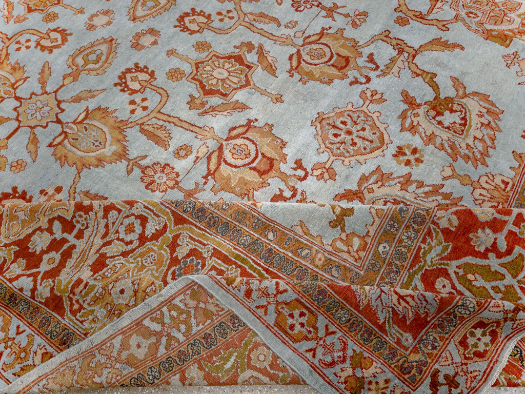 Antique Persian Bibikabad Room Size Carpet, No.24411 - Galerie Shabab