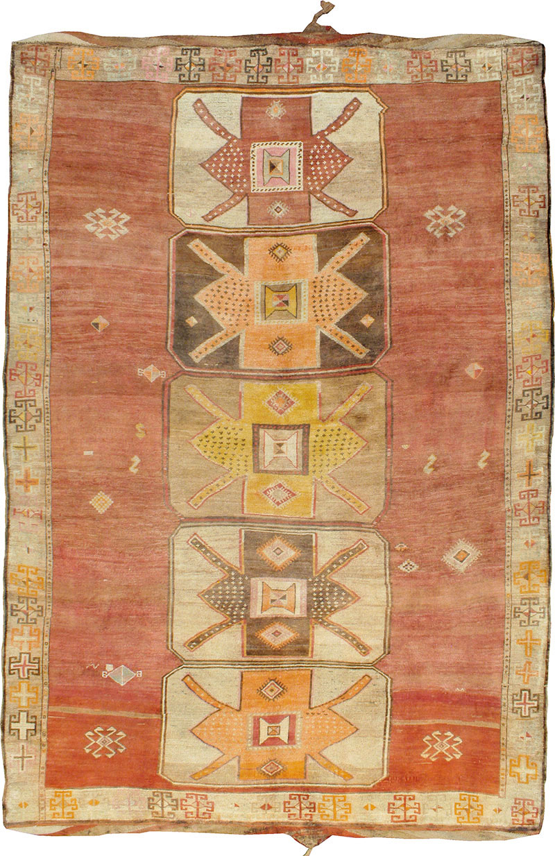 Vintage Turkish Anatolian Carpet, No.24416 - Galerie Shabab