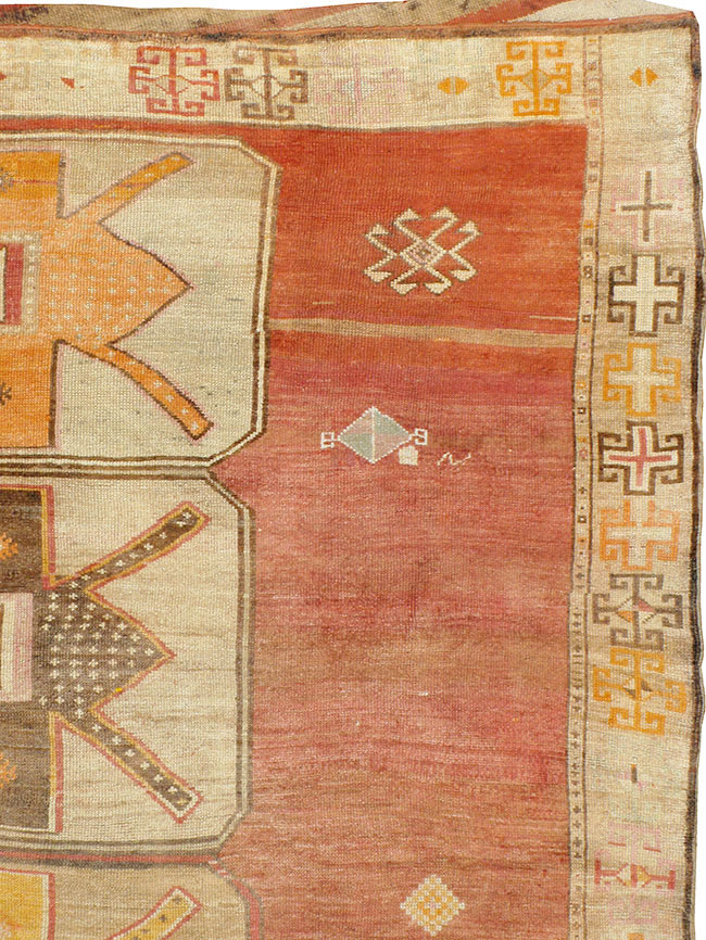 Vintage Turkish Anatolian Carpet, No.24416 - Galerie Shabab