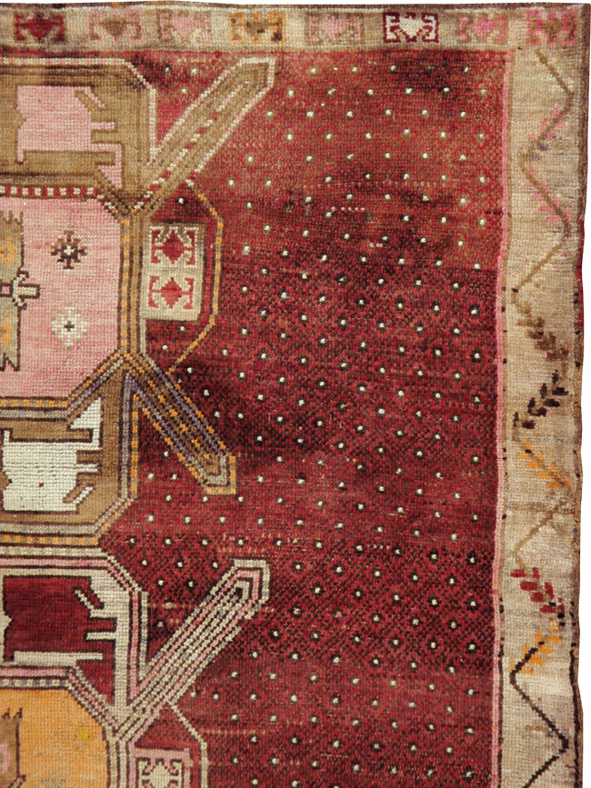 Vintage Turkish Anatolian Gallery Carpet, No.24423 - Galerie Shabab