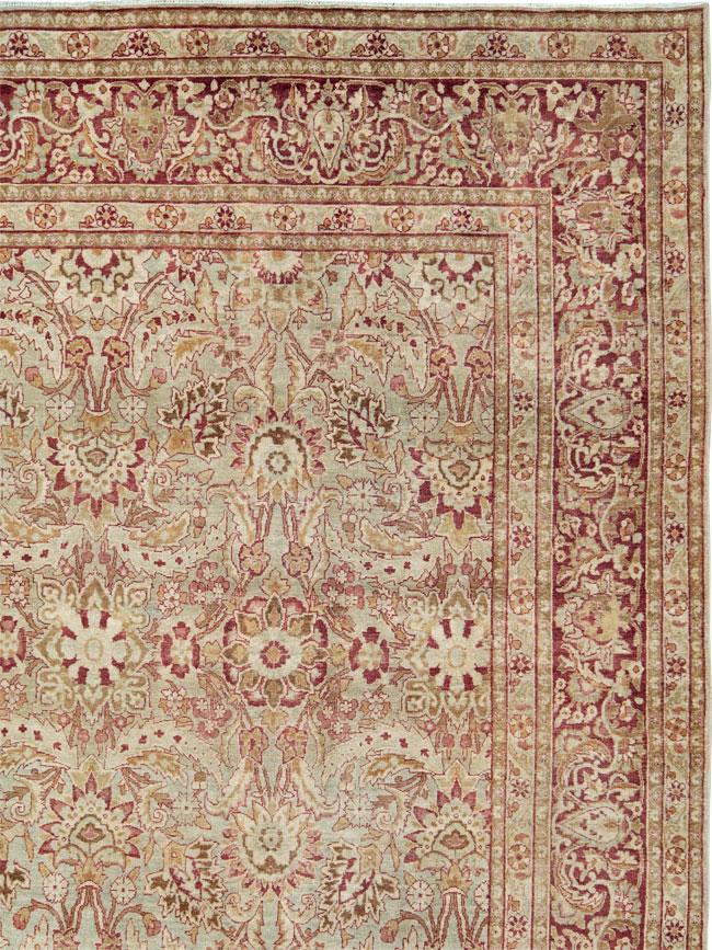 Antique Persian Lavar Kerman Carpet, No.24435 - Galerie Shabab
