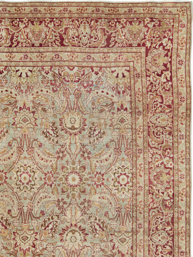 Antique Persian Lavar Kerman Carpet, No.24435 - Galerie Shabab