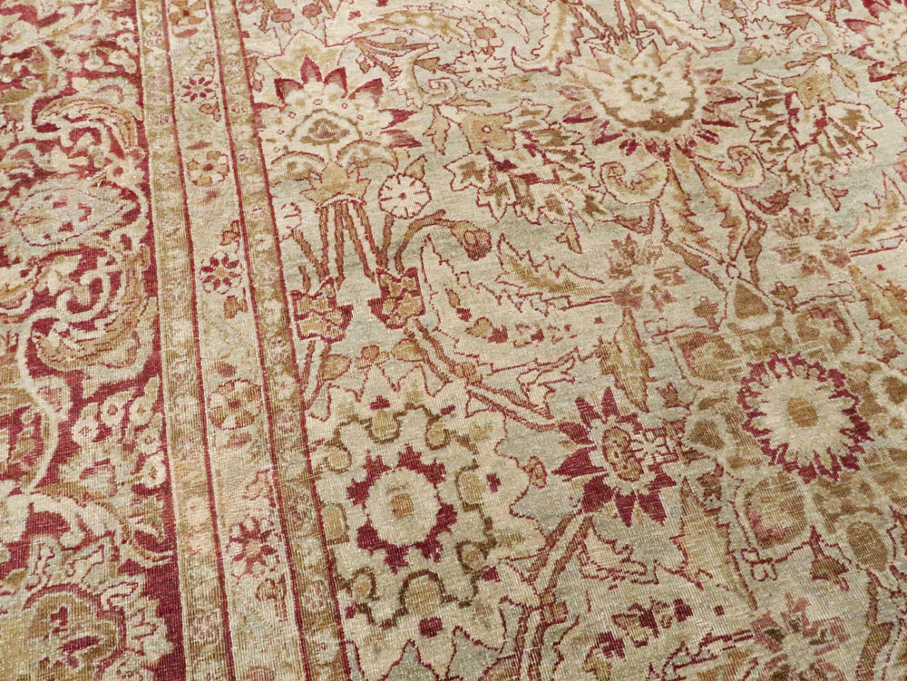 Antique Persian Lavar Kerman Carpet, No.24435 - Galerie Shabab