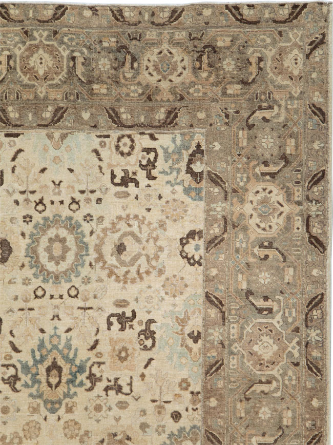 Antique Persian Tabriz Small Room Size Carpet, No.24445 - Galerie Shabab