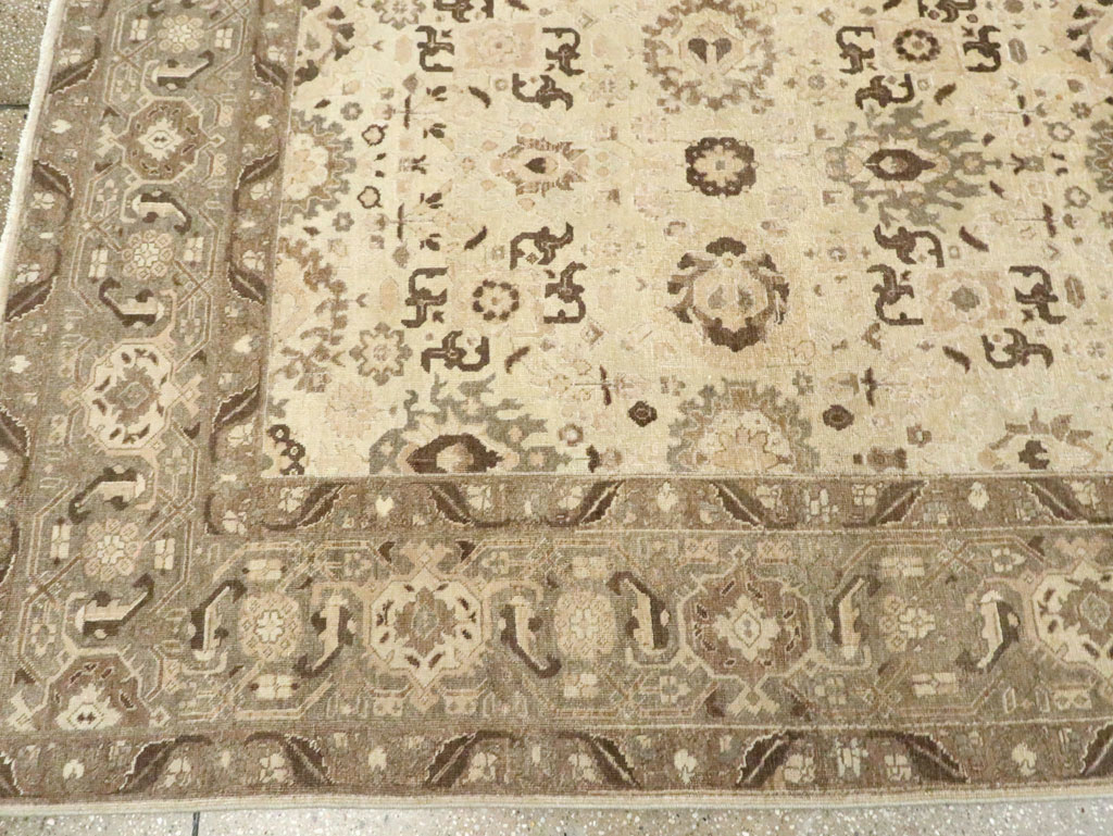 Antique Persian Tabriz Small Room Size Carpet, No.24445 - Galerie Shabab