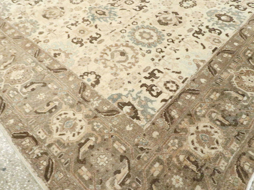 Antique Persian Tabriz Small Room Size Carpet, No.24445 - Galerie Shabab