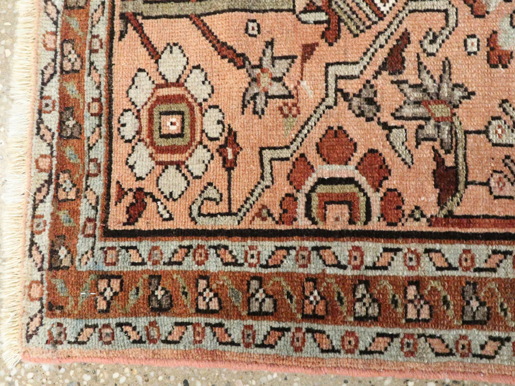 Vintage Persian Malayer Throw Rug, No.24447 - Galerie Shabab