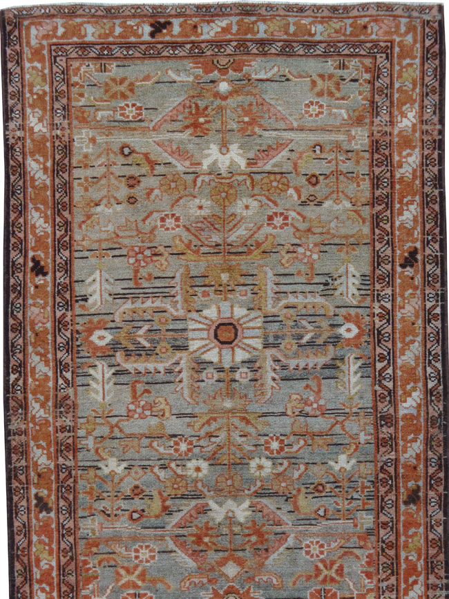 Vintage Persian Malayer Runner, No.24451 - Galerie Shabab