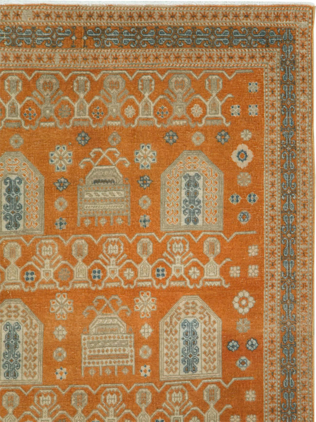 Vintage Persian Afshar Accent Rug, No.24454 - Galerie Shabab