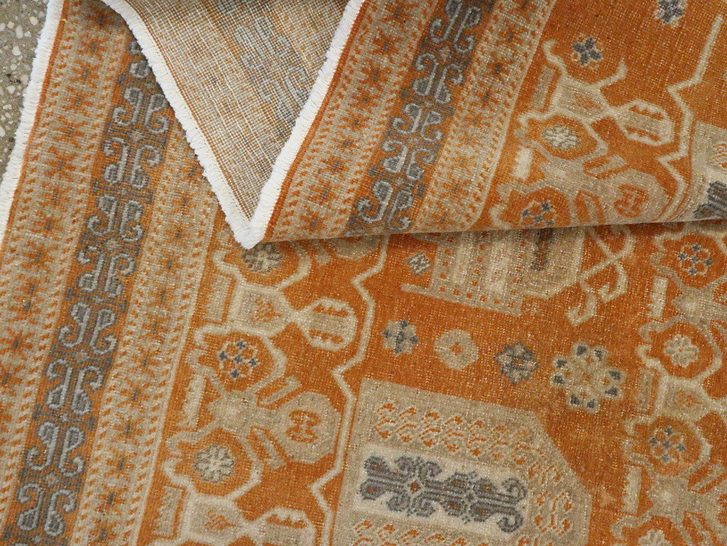 Vintage Persian Afshar Accent Rug, No.24454 - Galerie Shabab
