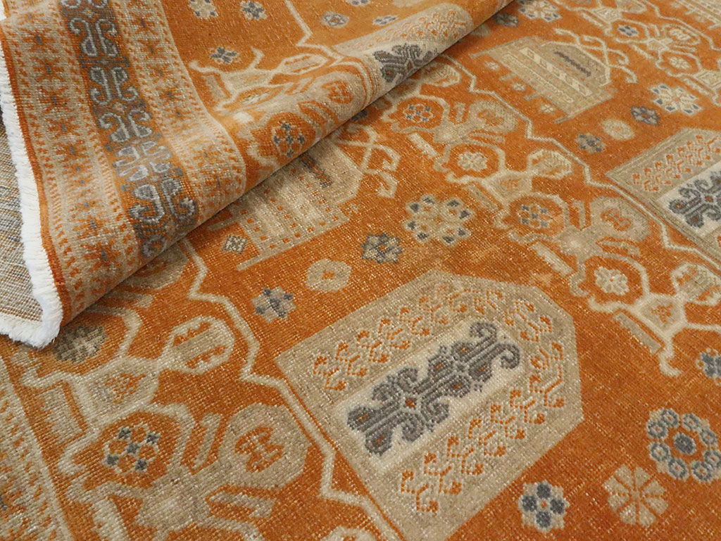 Vintage Persian Afshar Accent Rug, No.24454 - Galerie Shabab