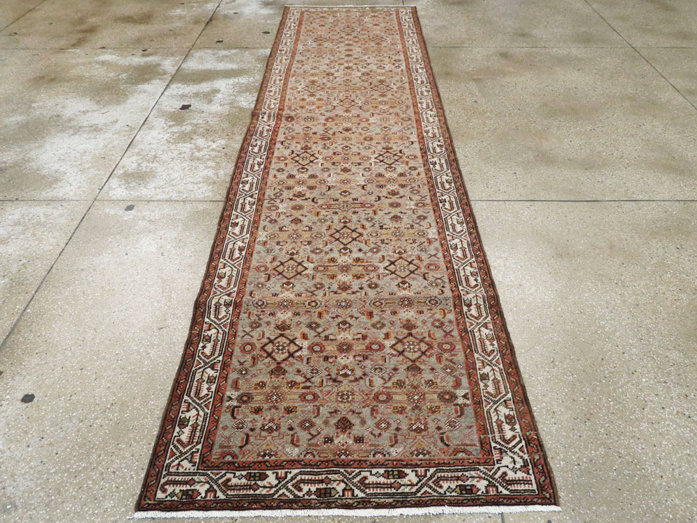 Vintage Persian Malayer Runner, No.24456 - Galerie Shabab