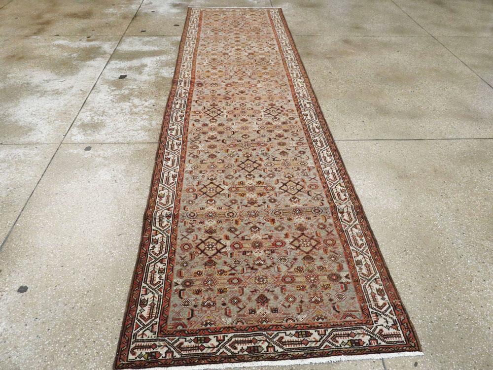 Vintage Persian Malayer Runner, No.24456 - Galerie Shabab