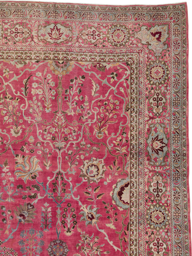 Antique Persian Lavar Kerman Carpet, No.24471 - Galerie Shabab