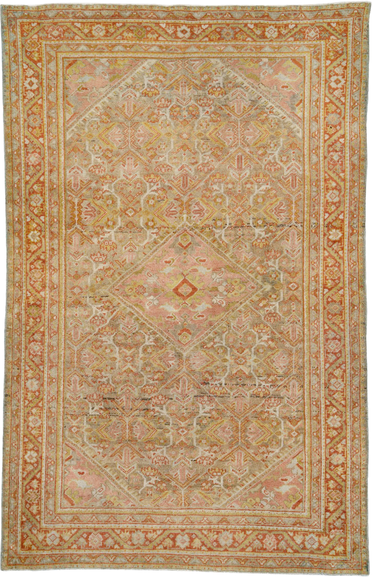 Antique Persian Mahal Rug, No.24480 - Galerie Shabab