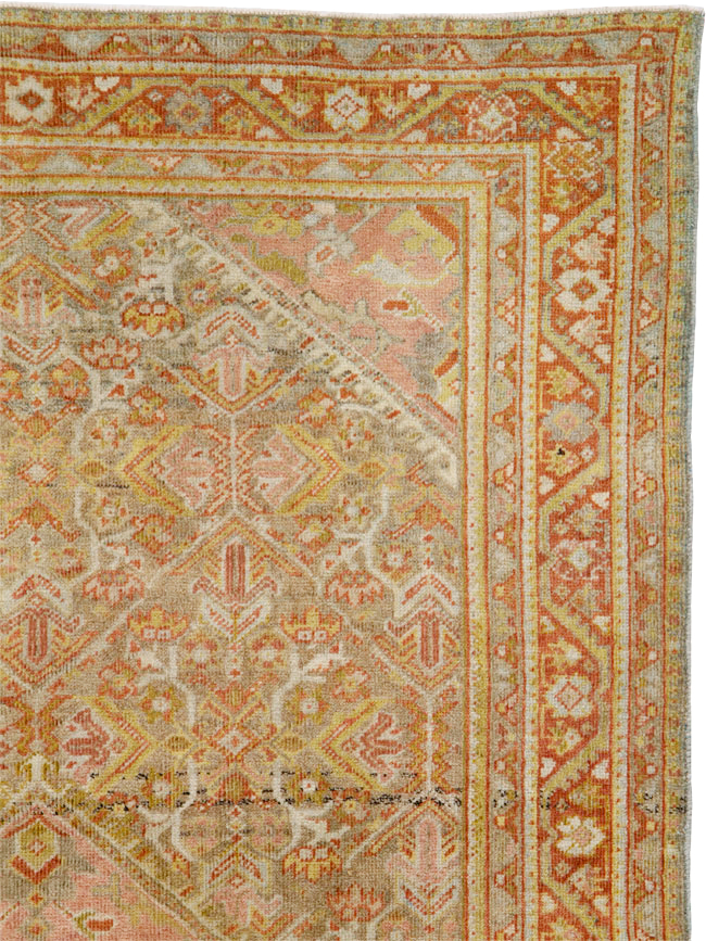 Antique Persian Mahal Rug, No.24480 - Galerie Shabab